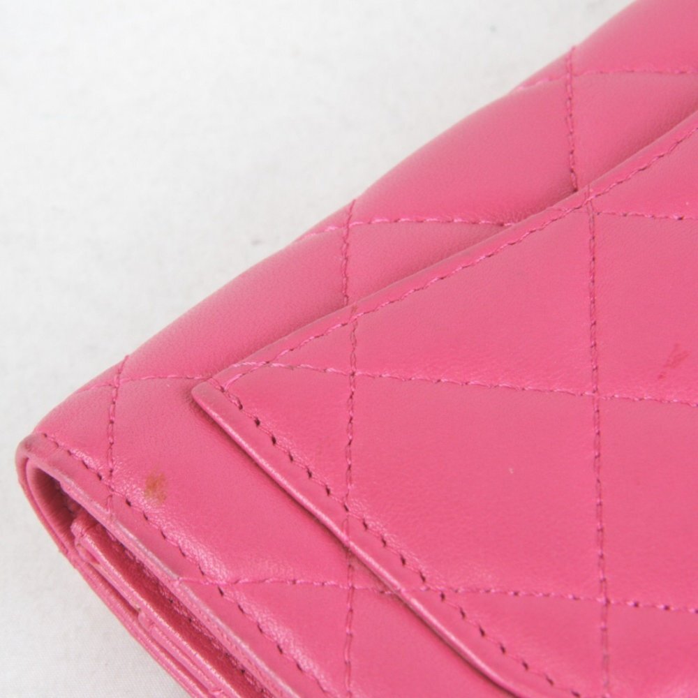 CHANEL Authentic Pink Leather Wallet - Picture 9 of 16